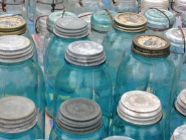 Bottles and jars at Eastern Market