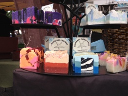 Colorful bars of soap at Eastern Market